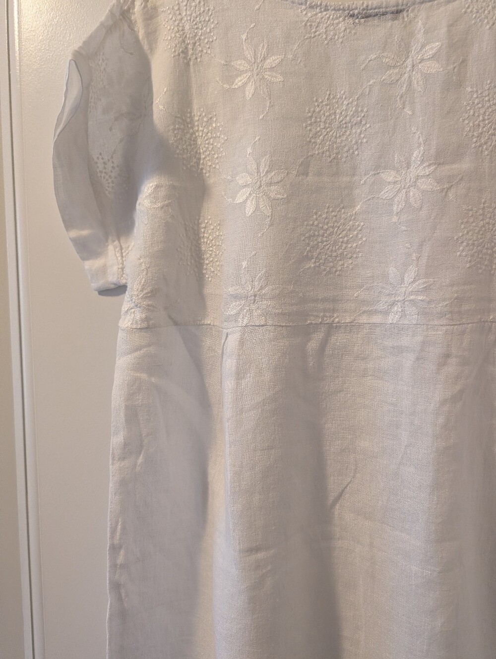 Terzo Milleñnio Made In Italy Linen Embroidered Top M - Picture 9 of 16